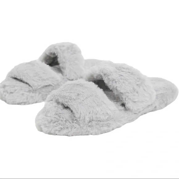 NWT ASOS DESIGN Zhuji Double Strap Scuff Slippers Gray 
Sz Medium - Picture 6 of 7